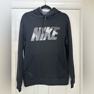 Nike Men's Therma-FIT Hooded Black Hoodie - Size L